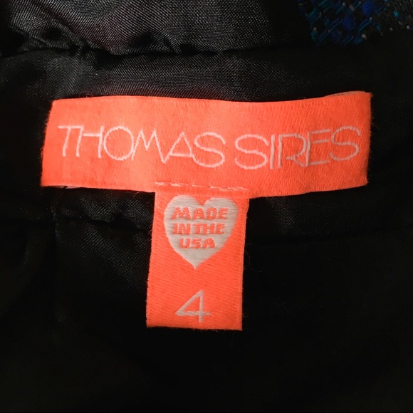 Thomas Sires Zebra Print V-Back Dress - Picture 7 of 8